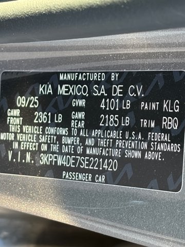 2025 Kia K4 GT-Line