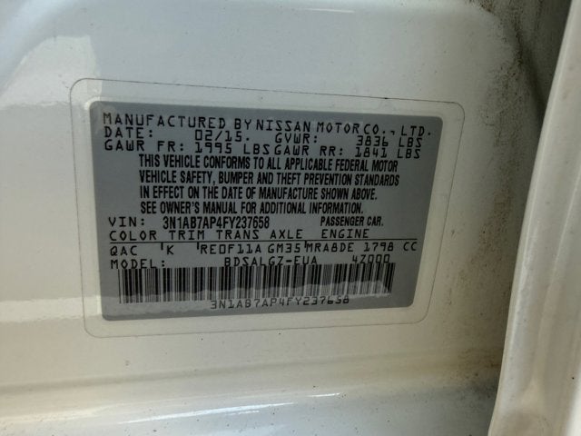 2015 Nissan Sentra SL