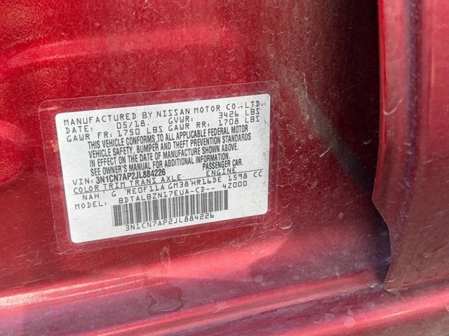 2018 Nissan Versa Sedan SV