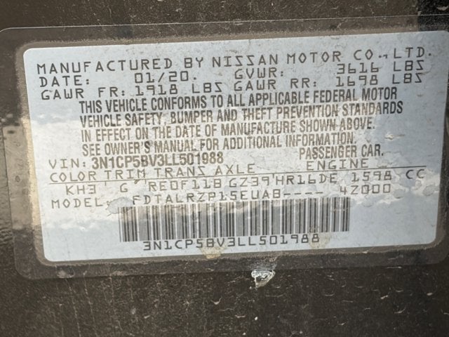 2020 Nissan Kicks S