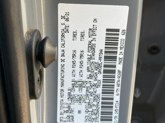 2021 Toyota Tacoma 4WD Base