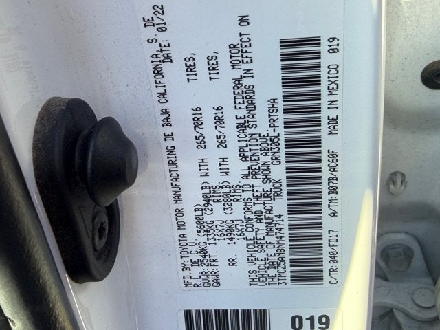 2022 Toyota Tacoma 4WD Base