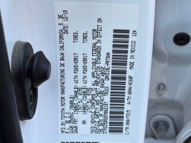 2019 Toyota Tacoma 4WD Base