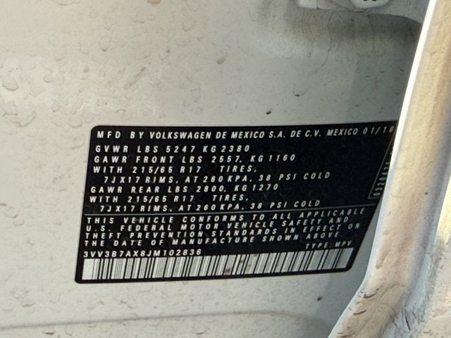 2018 Volkswagen Tiguan Base