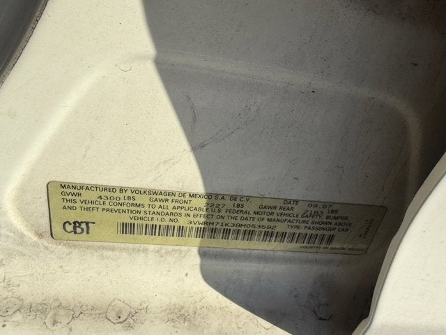 2008 Volkswagen Jetta Base