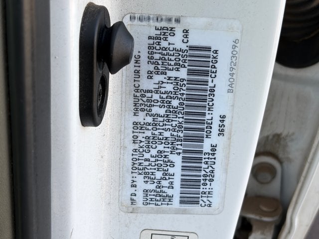 2002 Toyota Camry Base