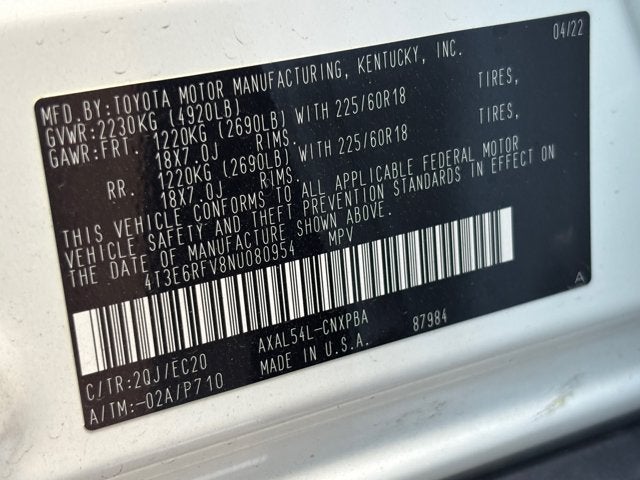 2022 Toyota RAV4 Hybrid XSE