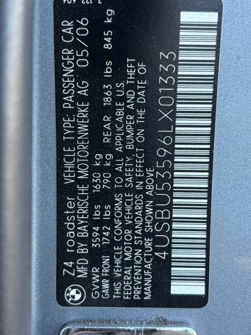 2006 BMW Z4 3.0si