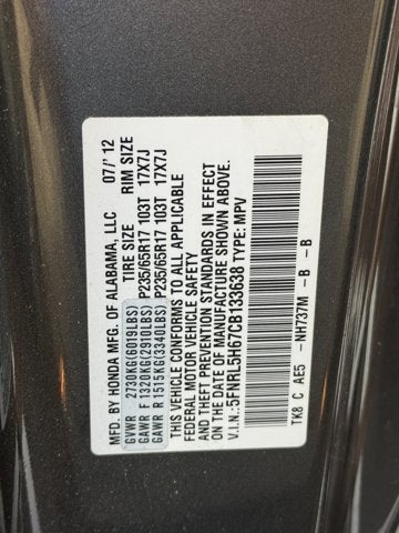 2012 Honda Odyssey EX-L