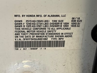 2018 Honda Pilot EX-L
