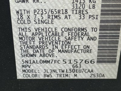 2015 INFINITI QX60 AWD 4dr