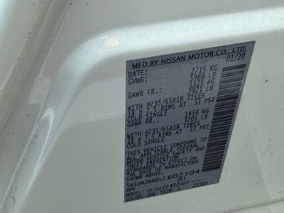 2020 Nissan Pathfinder SV