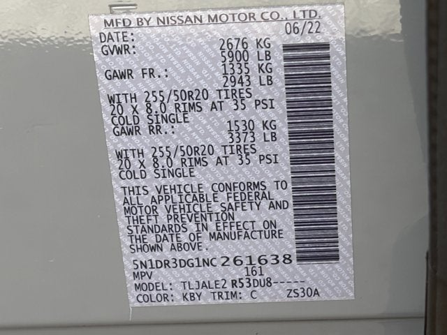 2022 Nissan Pathfinder Platinum