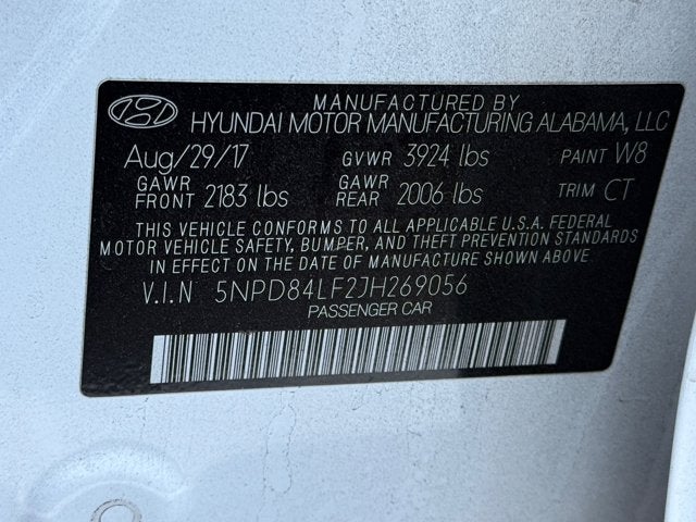 2018 Hyundai Elantra SEL