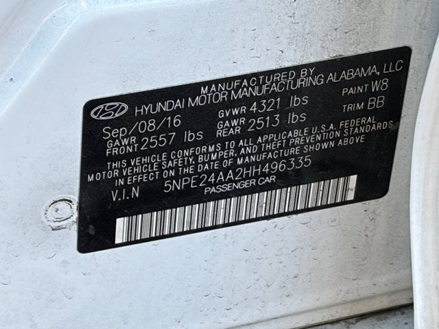 2017 Hyundai Sonata Eco