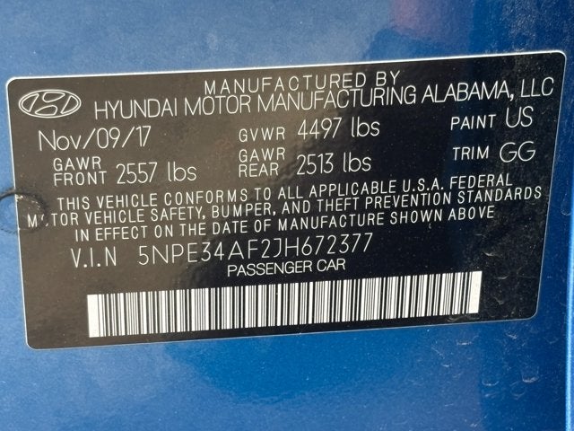 2018 Hyundai Sonata SEL