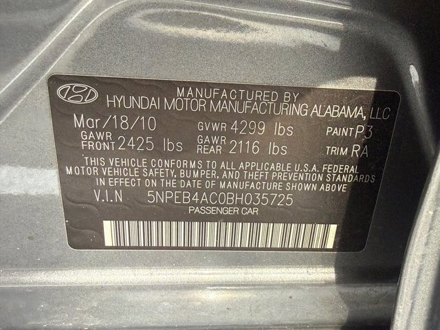 2011 Hyundai Sonata GLS