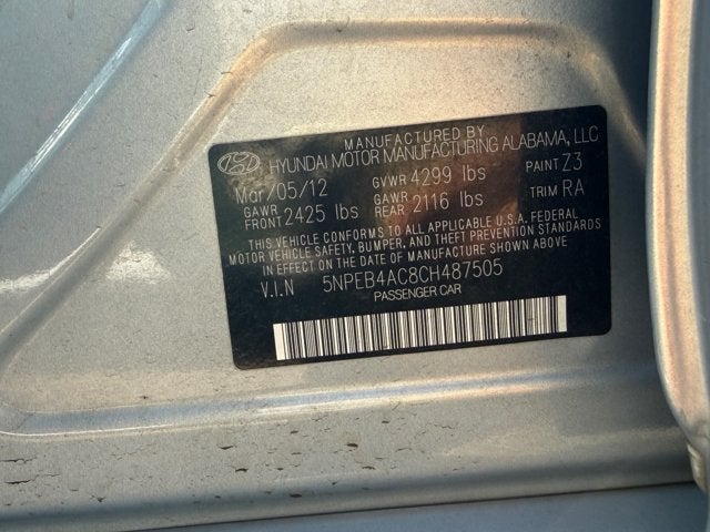 2012 Hyundai Sonata GLS