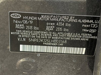 2020 Hyundai Sonata SEL Plus