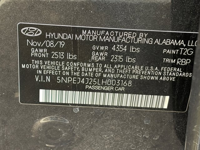 2020 Hyundai Sonata SEL Plus