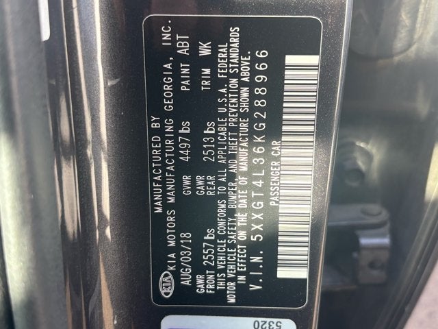 2019 Kia Optima S