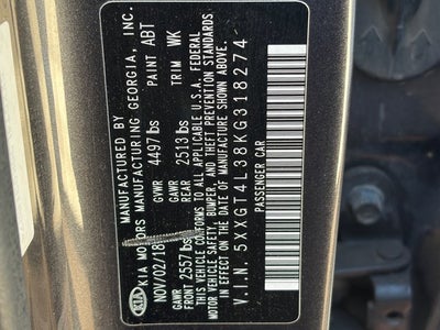 2019 Kia Optima S
