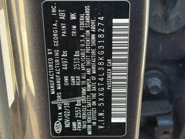 2019 Kia Optima S