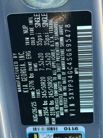 2025 Kia Telluride EX