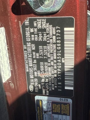 2020 Kia Sorento LX V6