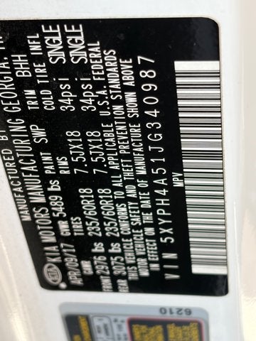 2018 Kia Sorento EX V6