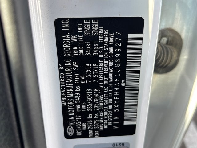 2018 Kia Sorento EX V6