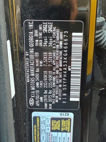 2019 Kia Sorento EX V6