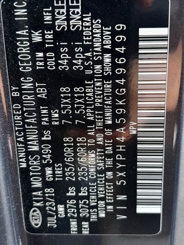 2019 Kia Sorento EX V6