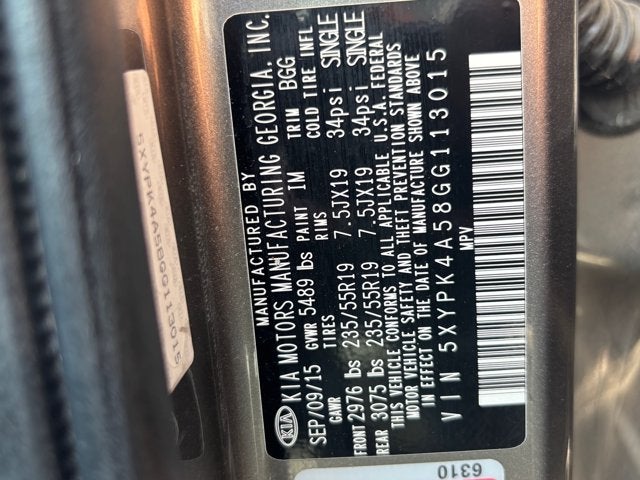 2016 Kia Sorento SX