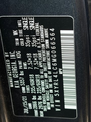 2021 Kia Sorento S