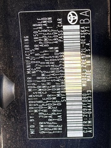 2015 Toyota Corolla Base