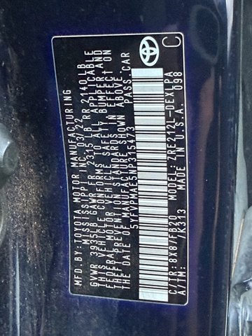 2022 Toyota Corolla LE