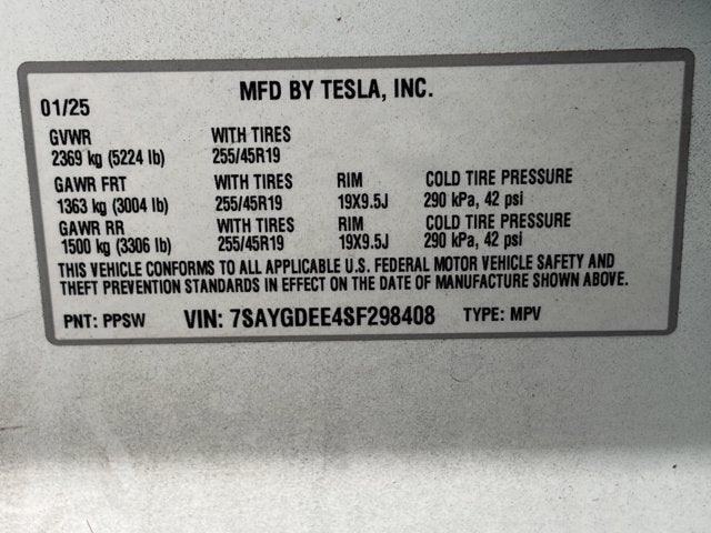 2025 Tesla Model Y Long Range