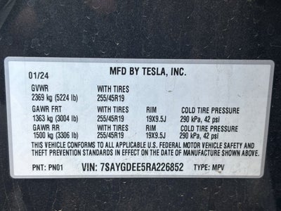 2024 Tesla Model Y Long Range