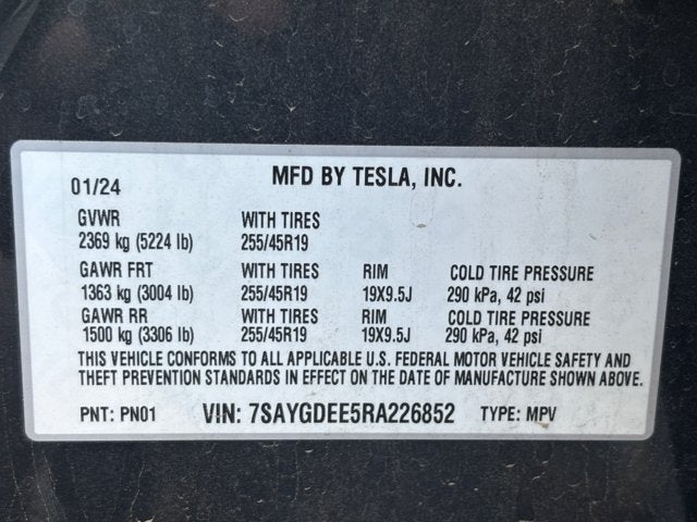 2024 Tesla Model Y Long Range