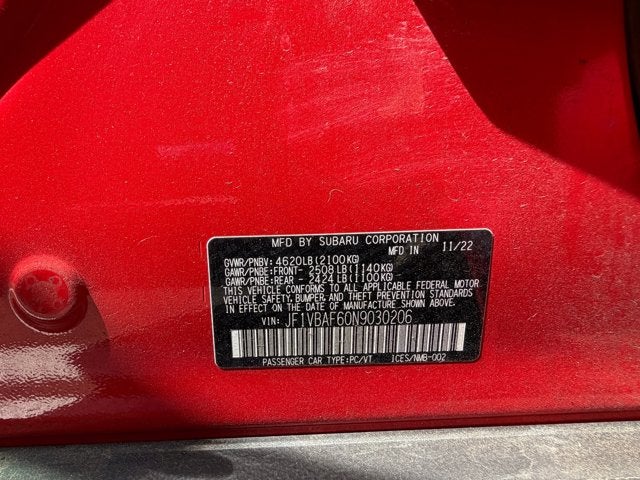 2022 Subaru WRX Premium