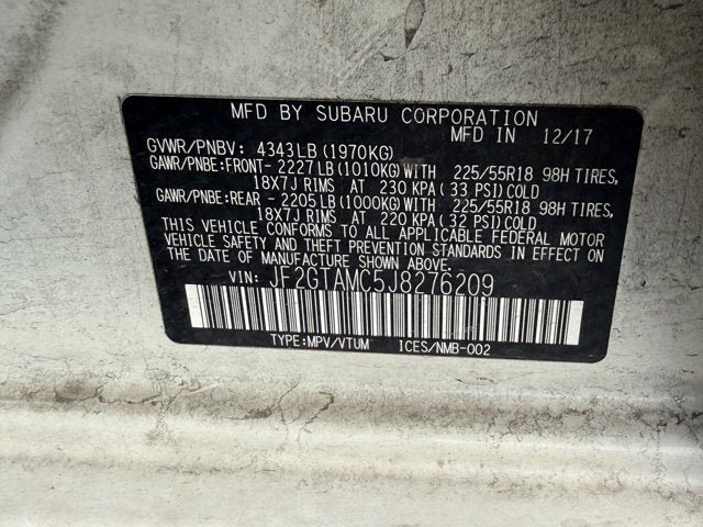 2018 Subaru Crosstrek Limited