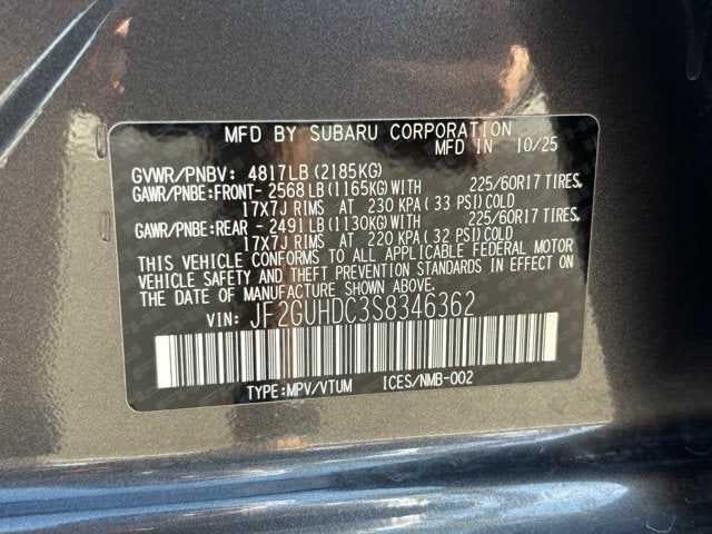 2025 Subaru Crosstrek Premium