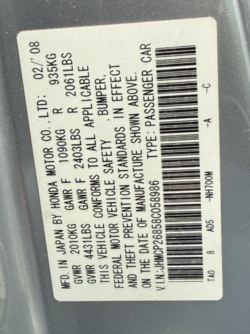 2008 Honda Accord Sdn EX-L