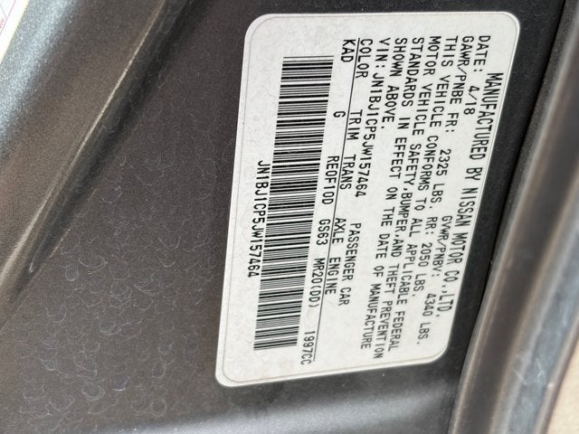 2018 Nissan Rogue Sport S