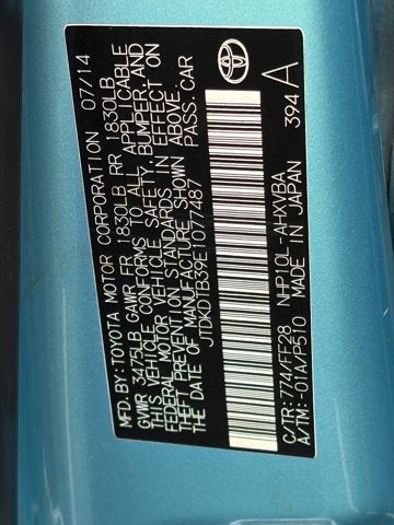 2014 Toyota Prius c Base