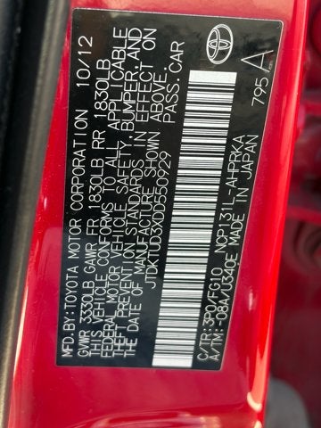 2013 Toyota Yaris Base