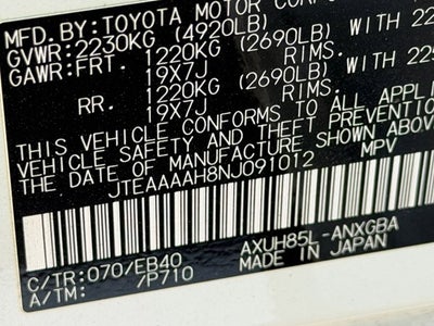 2022 Toyota Venza Base