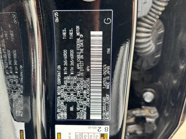2025 Toyota Land Cruiser BASE