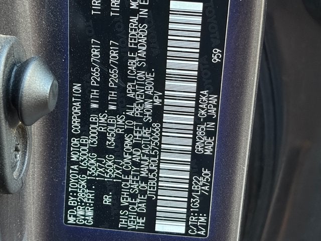 2020 Toyota 4Runner Base